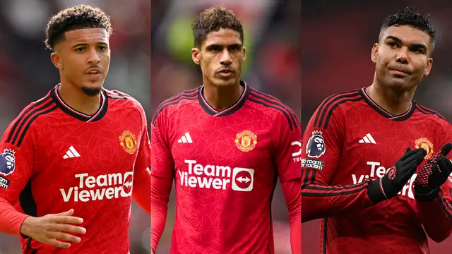 Open to offers! Man Utd willing to sell unwanted stars Casemiro, Jadon Sancho and Raphael Varane as part of January clear-out