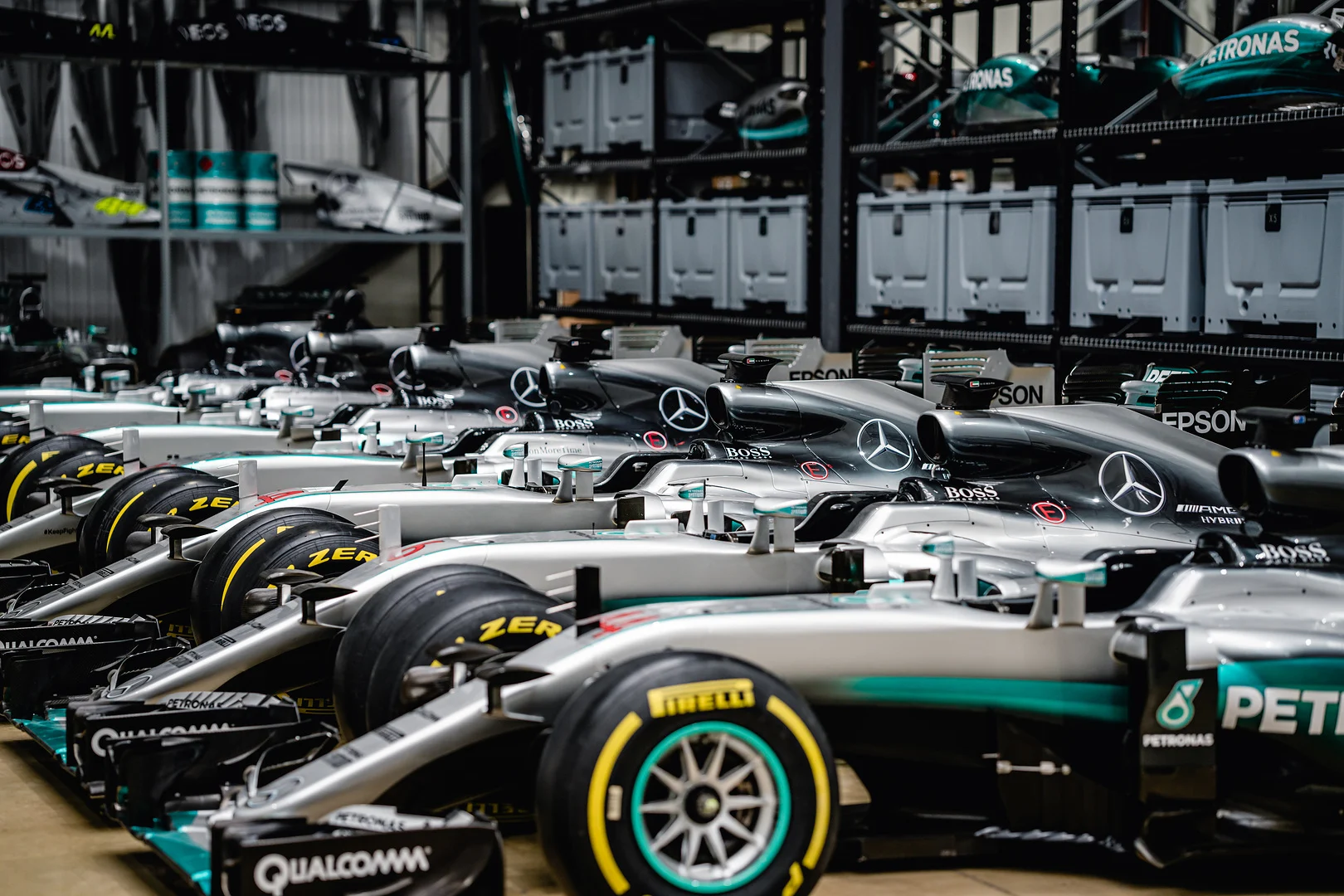 At the end of each season, what happens to an F1 car?