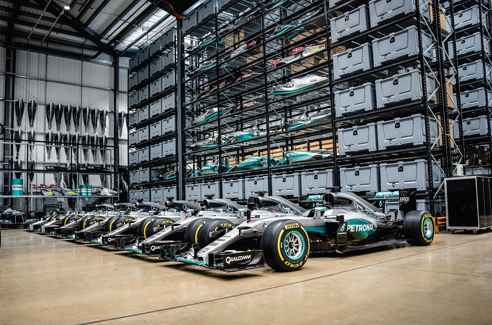 Mercedes F1 Heritage facility.