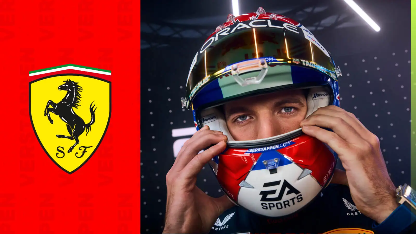 Max Verstappen hinted at the possibility of joining Ferrari like Lewis Hamilton