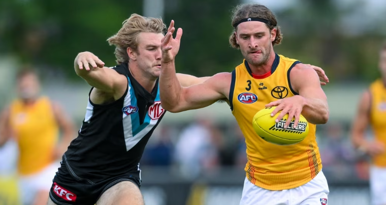 The power gun is firing, which bodes well for the Crows in what promises to be a closely contested match.
