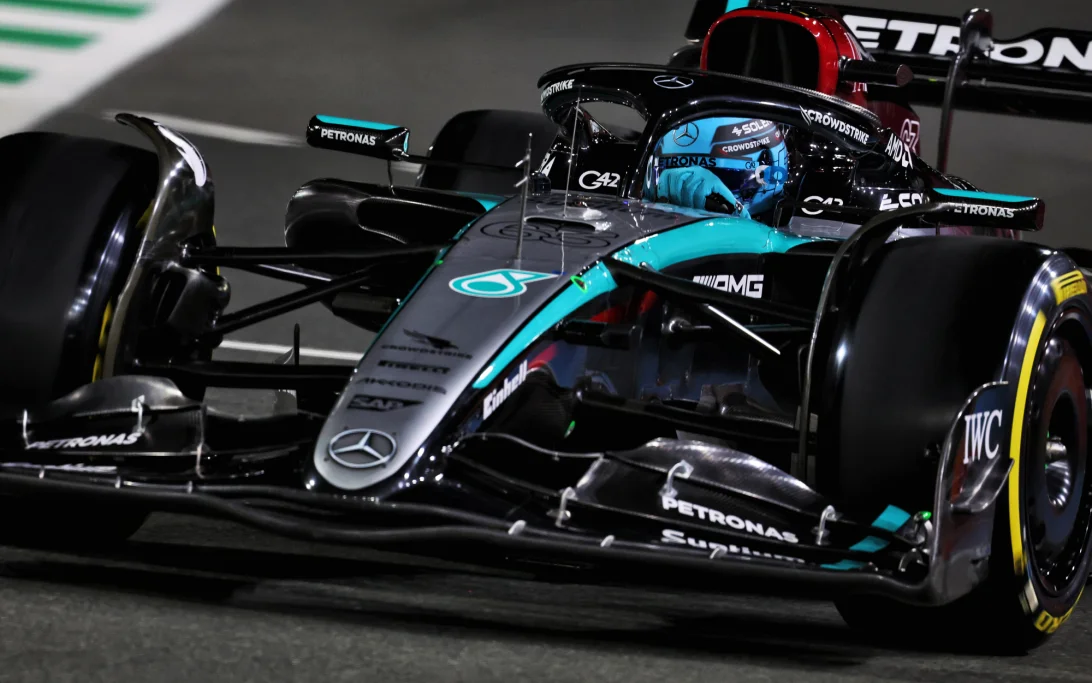 Russell is uninformed about the cooling issues faced by Mercedes.