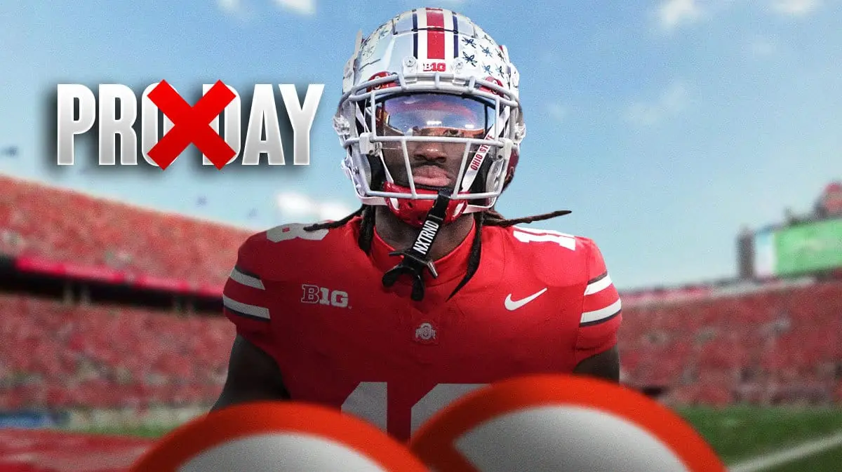 A 21-year-old standout from Ohio State’s football team chose not to take part in his Pro Day activities after missing the Combine.