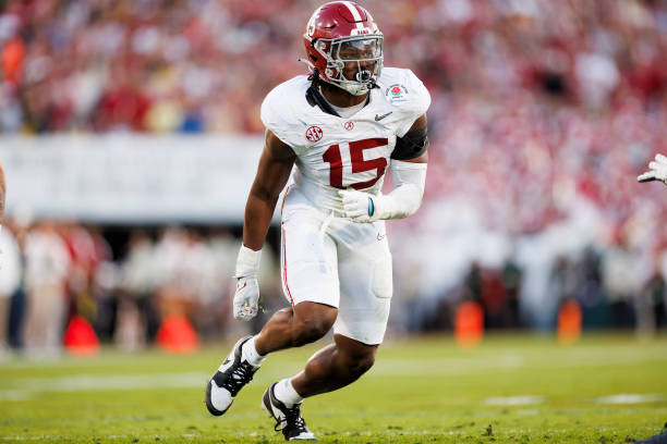 Former Alabama linebacker Dallas Turner meets with the Minnesota Vikings as part of the pre-NFL Draft evaluation process.