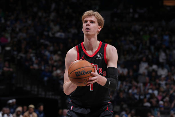 Former Kansas Jayhawks wing Gradey Dick concludes his rookie season with the Raptors on an impressive note, showcasing his skills despite the challenges of a “crazy” debut year in the NBA.