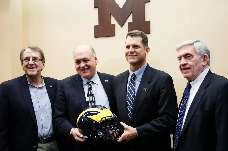 “Jim Harbaugh Assumes Michigan’s Head Coach Position after Lloyd Carr Era”