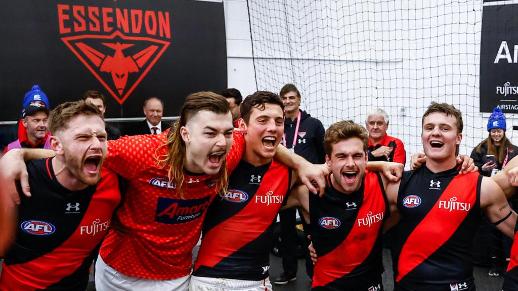 Essendon Star Celebrates Double Joy...