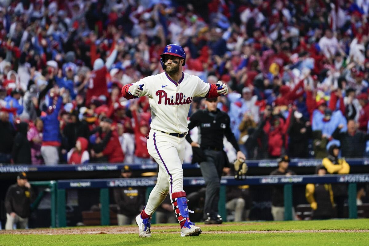Harper dazzles in London as Phillies seize opener
