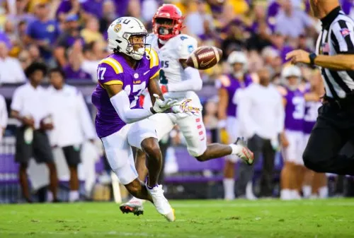 “LSU Heartbreak: Star Receiver Out for USC Opener with Major Ankle Injury”
