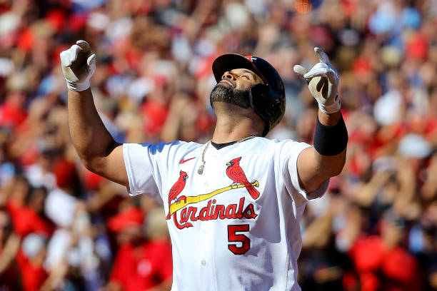 Albert Pujols #5 of the St. Louis Cardinals