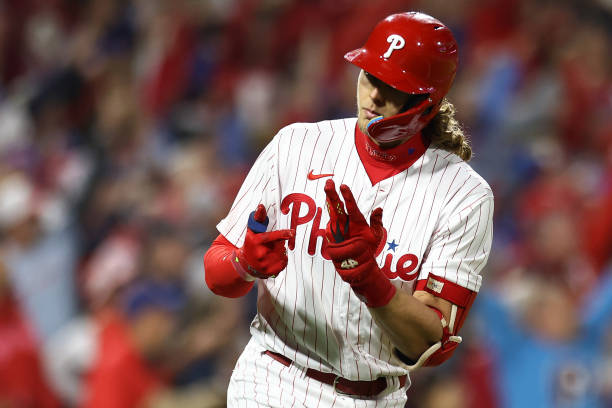 Alec Bohm #28 of the Philadelphia Phillies