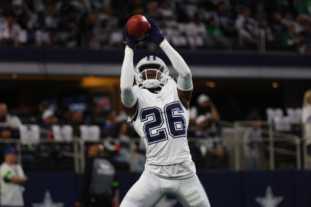 DaRon Bland #26 of the Dallas Cowboys