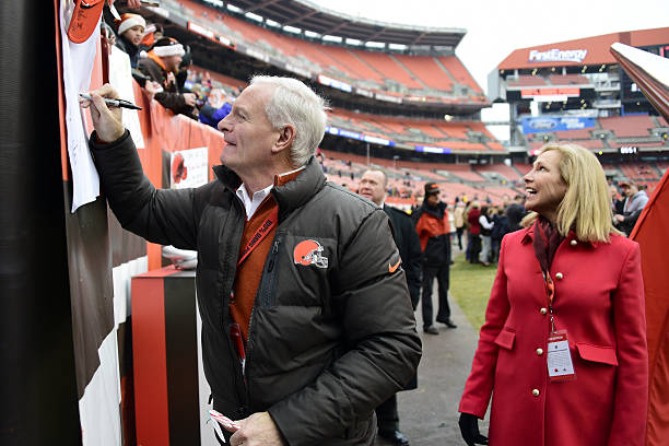 Cleveland Browns owners Jimmy and Dee Haslam
