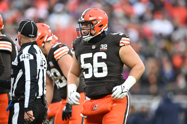 Luke Wypler #56 of the Cleveland Browns