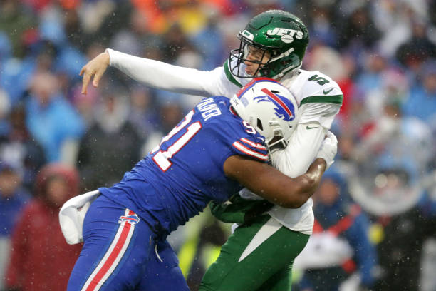 Mike White #5 of the New York Jets