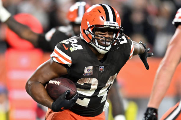 Nick Chubb #24 of the Cleveland Browns
