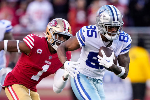 Noah Brown #85 of the Dallas Cowboys