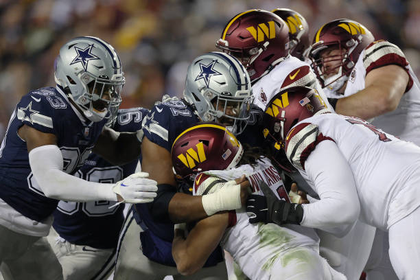 Carlos Watkins #91 of the Dallas Cowboys
