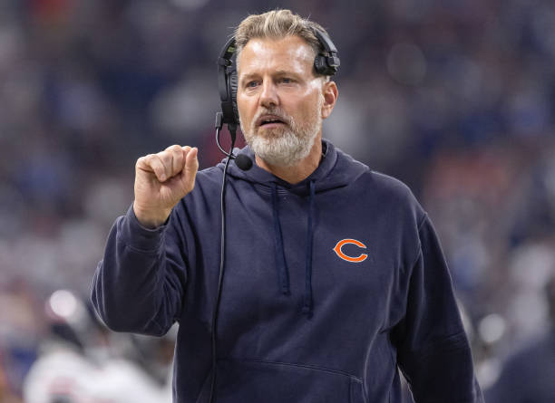 Head coach Matt Eberflus of the Chicago Bears