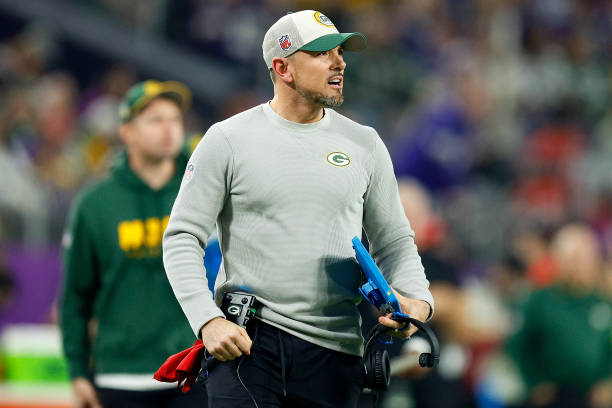 Head coach Matt LaFleur of the Green Bay Packers