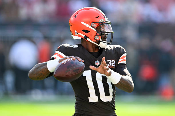 PJ Walker #10 of the Cleveland Browns