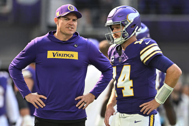 Quarterback Sam Darnold #14 of the Minnesota Vikings