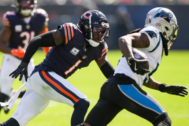 Diontae Johnson #5 of the Carolina Panthers