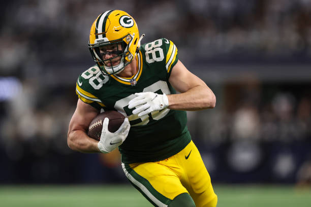 Luke Musgrave #88 of the Green Bay Packers