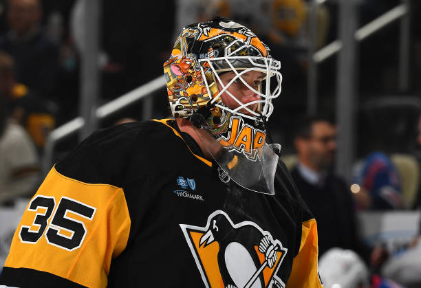 Tristan Jarry #35 of the Pittsburgh Penguins