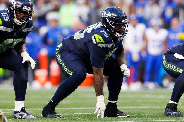 Anthony Bradford #75 of the Seattle Seahawks