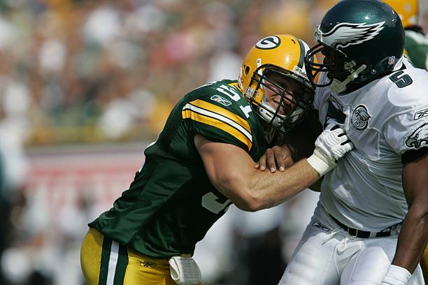 Brady Poppinga of the Green Bay Packers