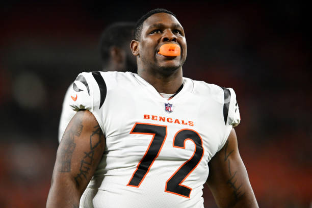 Domenique Davis #72 of the Cincinnati Bengals