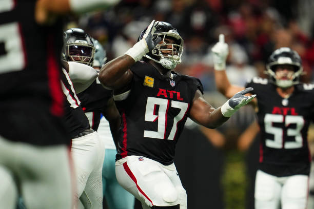 Grady Jarrett #97 of the Atlanta Falcons
