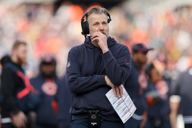 Head coach Matt Eberflus of the Chicago Bears