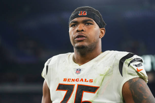 Orlando Brown Jr. #75 of the Cincinnati Bengals