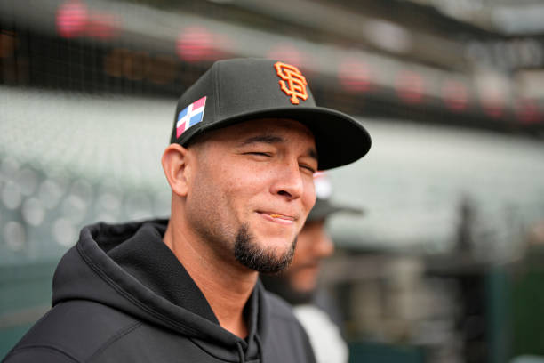 Pedro Guerrero #85 of the San Francisco Giants
