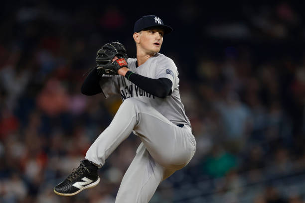 Phil Bickford #53 of the New York Yankees