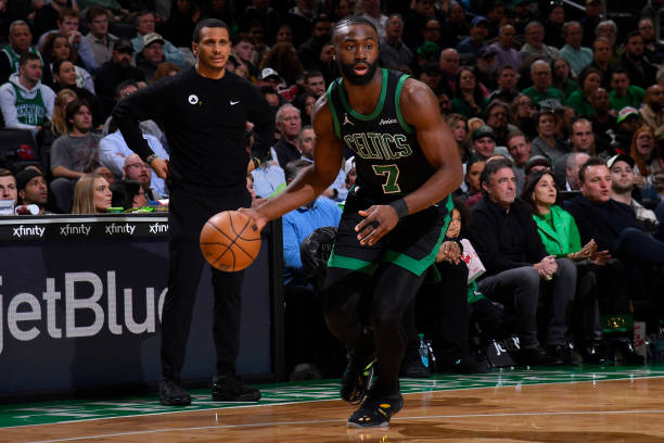 Jaylen Brown #7 of the Boston Celtics