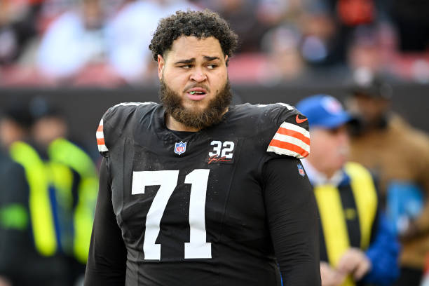 Jedrick Wills Jr. #71 of the Cleveland Browns