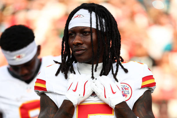 Marquise Brown #5 of the Kansas City Chiefs