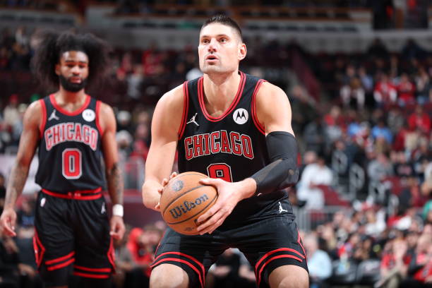 Nikola Vucevic #9 of the Chicago Bulls
