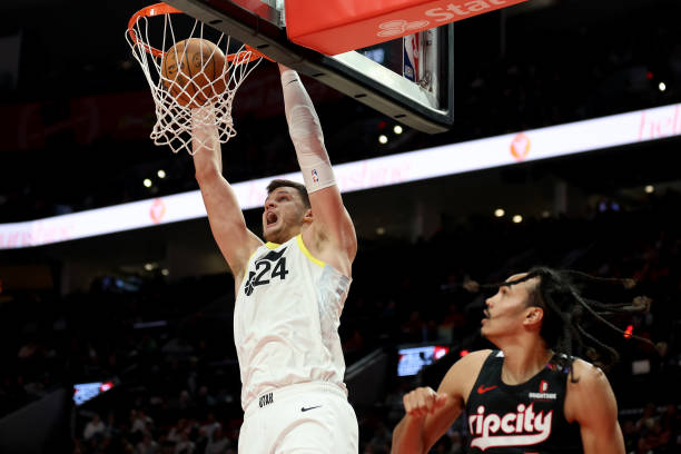 Walker Kessler #24 of the Utah Jazz
