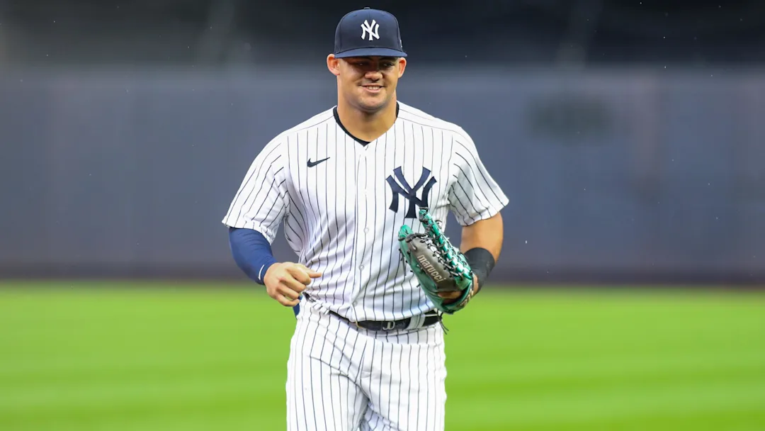 Jasson Dominguez #89 of the New York Yankees