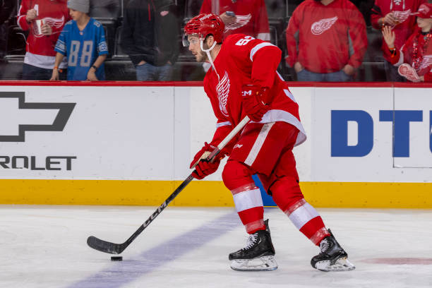 Brogan Rafferty #52 of the Detroit Redwings