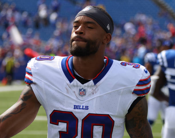 Dane Jackson #30 of the Buffalo Bills