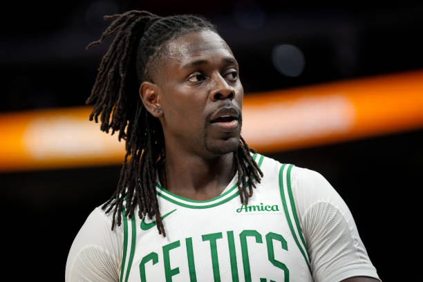 Jrue Holiday #4 of the Boston Celtics