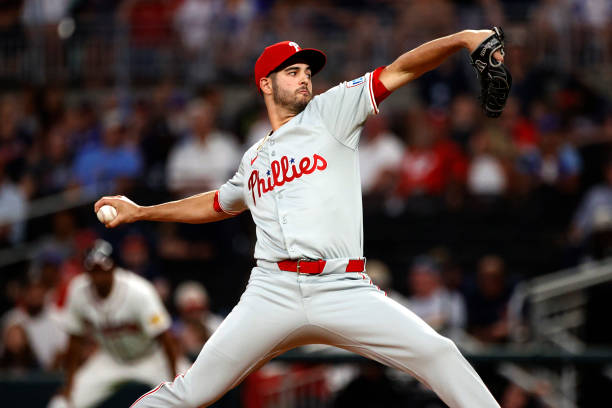 Relief pitcher Max Lazar #60 of the Philadelphia Phillies