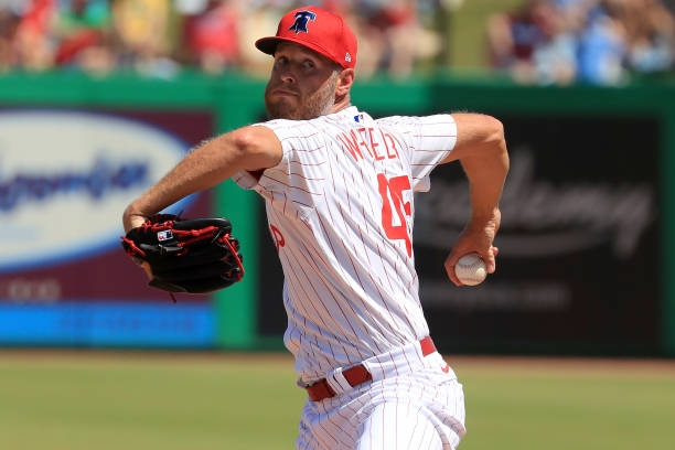Philadelphia Phillies Pitcher Zack Wheeler (45)