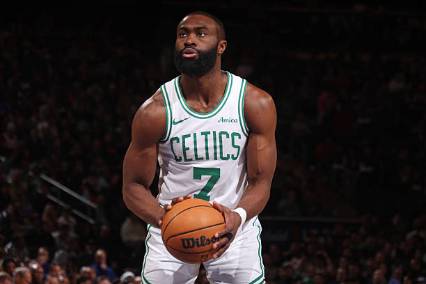 Jaylen Brown #7 of the Boston Celtics