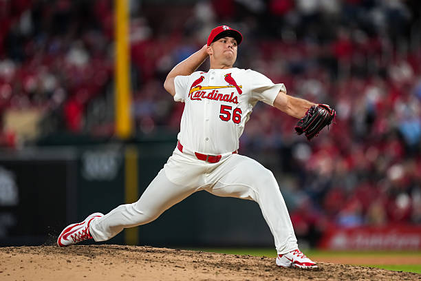 Ryan Helsley #56 of the St. Louis Cardinals